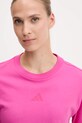 Хлопковая футболка adidas Future Icons розовый JE3713