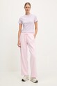 adidas t-shirt Essentials JE1248 fioletowy SS25