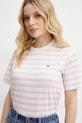Bavlněné tričko Weekend Max Mara růžová 2515971031600