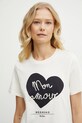 Weekend Max Mara tricou din bumbac bej 2515971051600