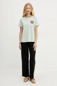 Бавовняна футболка Weekend Max Mara 2515971051600 зелений SS25