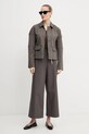 Хлопковый топ Weekend Max Mara 2515941022600 коричневый SS25