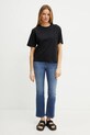 Weekend Max Mara tricou din bumbac 2515941042600 negru SS25