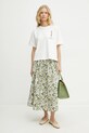 Weekend Max Mara tricou din bumbac 2515941052600 alb SS25