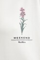 Памучна тениска Weekend Max Mara 2515941052600 бял