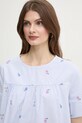 Бавовняна блузка Weekend Max Mara блакитний 2515941072600