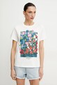 Weekend Max Mara tricou din bumbac alb 2515971016600