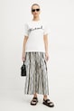 Хлопковая футболка Weekend Max Mara 2515971042600 белый SS25