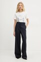 Хлопковая футболка Weekend Max Mara 2515971052600 бежевый SS25