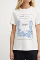 Хлопковая футболка Weekend Max Mara бежевый 2515971052600
