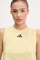 Топ для тренувань adidas Performance 3 Stripes жовтий JG6182
