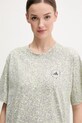 adidas by Stella McCartney tricou din bumbac gri JD7952