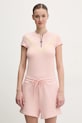 Μπλουζάκι προπόνησης adidas by Stella McCartney TrueNature με ελαστάν ροζ JI5227