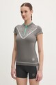 adidas by Stella McCartney tricou de antrenament TrueNature fixat gri JI5229