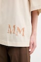 Хлопковая футболка MM бежевый 2516971018600
