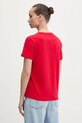 Îmbrăcăminte Tommy Jeans tricou din bumbac DW0DW21768 rosu