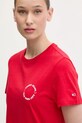 Tommy Jeans tricou din bumbac rosu DW0DW21768