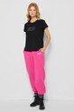 Bizuu tricou din bumbac HEARTY T.SHIRT.HEARTY.CZARNY.A negru SS25