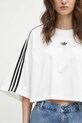 Бавовняна футболка adidas Originals BOXY TEE білий JY8886