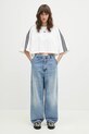 Бавовняна футболка adidas Originals BOXY TEE JY8886 білий