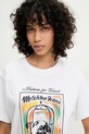 Moschino Jeans t-shirt bawełniany biały 0716.3732