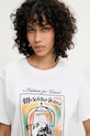 Moschino Jeans t-shirt bawełniany biały 0716.3732