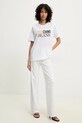 Хлопковая футболка Moschino Jeans 0712.3732 белый SS25