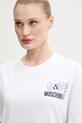 Moschino Jeans pamut póló fehér 0713.3732