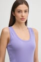 Bavlnený top United Colors of Benetton fialová 3GA2DH010