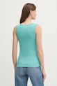 United Colors of Benetton top bawełniany 3GA2DH010 turkusowy AW25