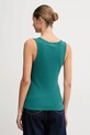 Βαμβακερό τοπ United Colors of Benetton 3GA2DH010 τιρκουάζ AW25