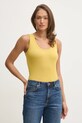 United Colors of Benetton top din bumbac verde 3GA2DH010