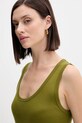 Ρούχα Βαμβακερό τοπ United Colors of Benetton 3GA2DH010 πράσινο
