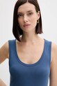Хлопковый топ United Colors of Benetton голубой 3GA2DH010