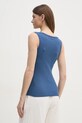 Хлопковый топ United Colors of Benetton 3GA2DH010 голубой AW25