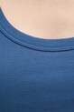 United Colors of Benetton top bawełniany niebieski 3GA2DH010