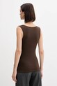 Бавовняний топ United Colors of Benetton 3GA2DH010 коричневий AW25