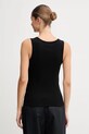 Ρούχα Βαμβακερό τοπ United Colors of Benetton 3GA2DH010 μαύρο
