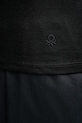 United Colors of Benetton top din bumbac 3GA2DH010 negru