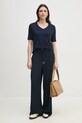 United Colors of Benetton tricou 3Z12D401G bleumarin SS25