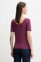 United Colors of Benetton t-shirt 3FJHD109K fioletowy AW25