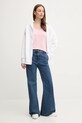 Μπλουζάκι United Colors of Benetton 3FJHD401P ροζ SS25