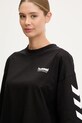 Hummel t-shirt bawełniany czarny 227561