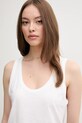 Bombažen top United Colors of Benetton bela 3BVXDH00Z
