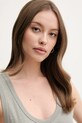 United Colors of Benetton top din bumbac gri 3BVXDH00Z