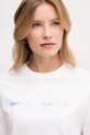 United Colors of Benetton tricou din bumbac alb 3BL0D109D