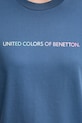 United Colors of Benetton tricou din bumbac bleumarin 3BL0D109D