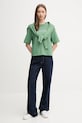 United Colors of Benetton tricou din bumbac 3BL0D109D verde SS25