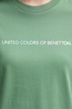 United Colors of Benetton tricou din bumbac 3BL0D109D verde