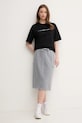 United Colors of Benetton tricou din bumbac 3BL0D109D negru SS25